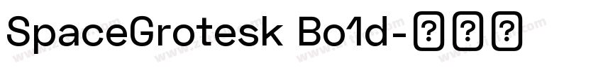 SpaceGrotesk Bo1d字体转换